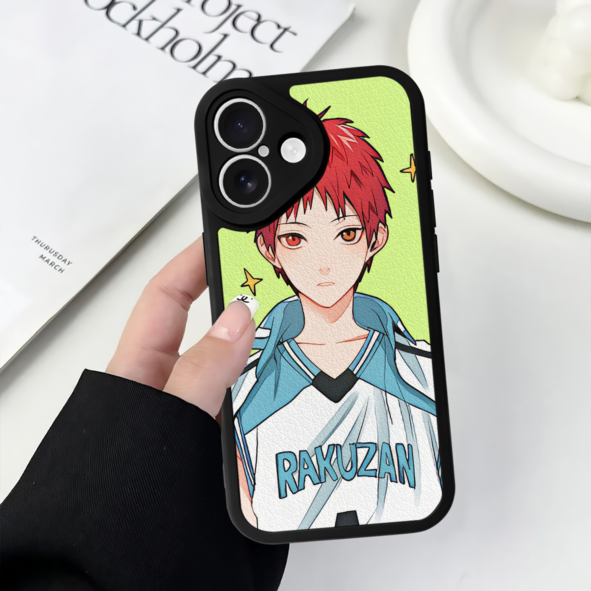 （画像用） ハイキュー!! Haikyu!! 【iPhone 16シリーズ対応】シリコンスマホケース（レザー調） 材質：シリコン
